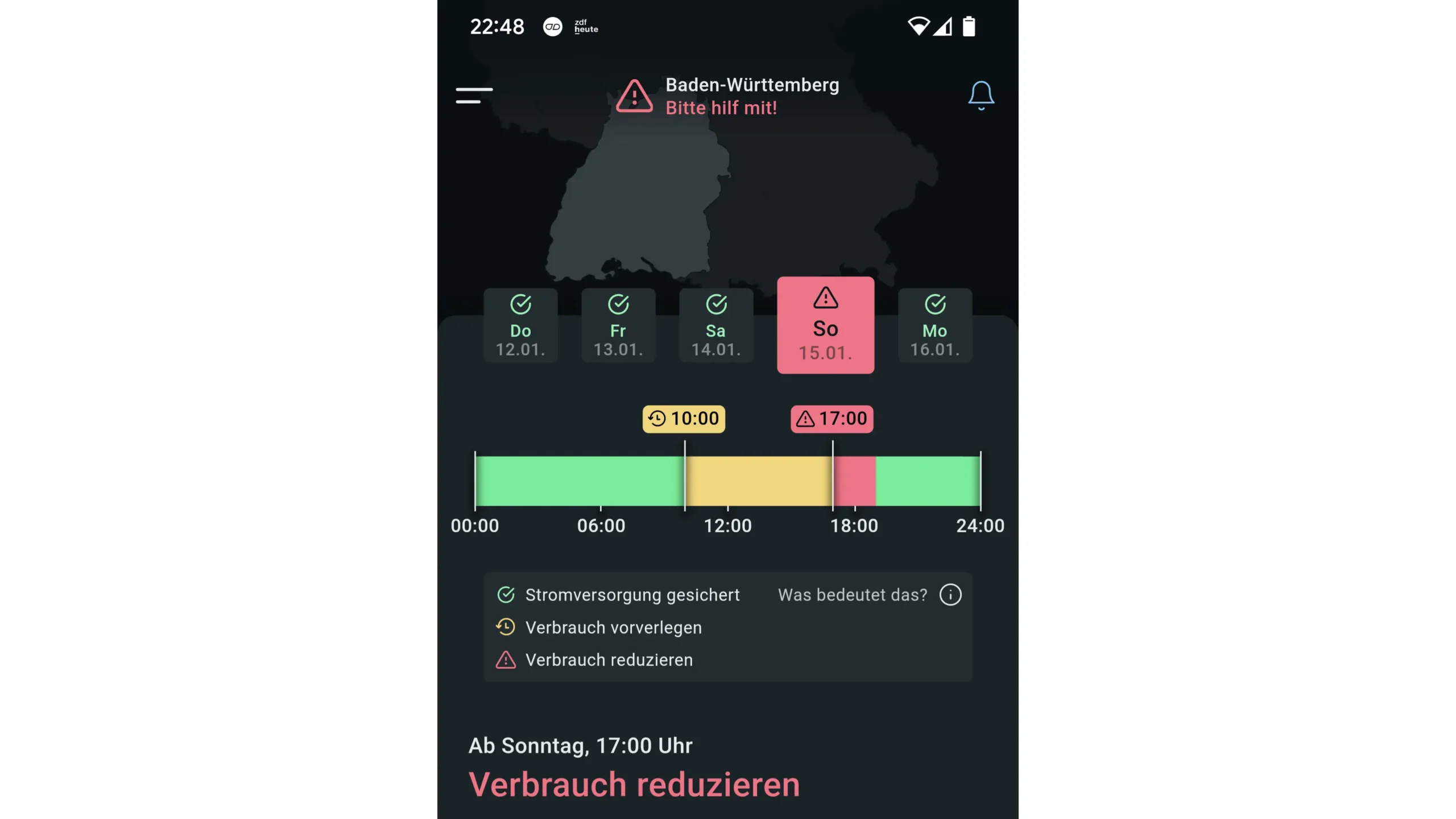 TransnetBW bittet am Sonntag um weniger Stromverbrauch