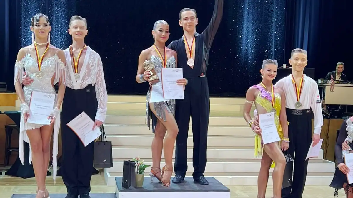 SWC-Tanzpaar Tim Gordon & Luisa Huber bei den Deutschen Meisterschaft 2025 in Chemnitz
